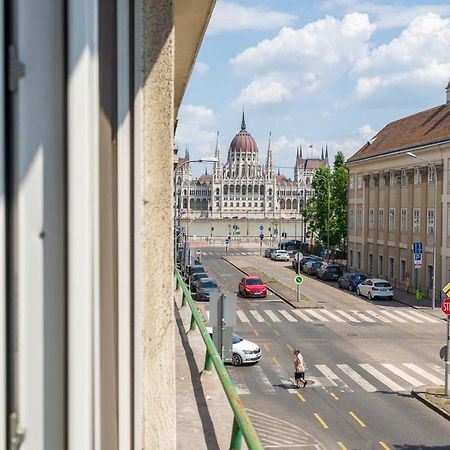 Bright Studio With Parliament View, Free Parking Budapest Exterior foto