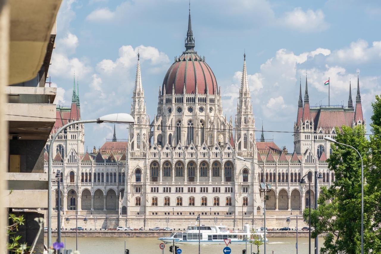 Bright Studio With Parliament View, Free Parking Budapest Exterior foto